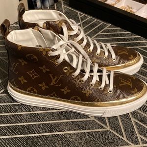 Louis Vuitton monogram high top sneakers